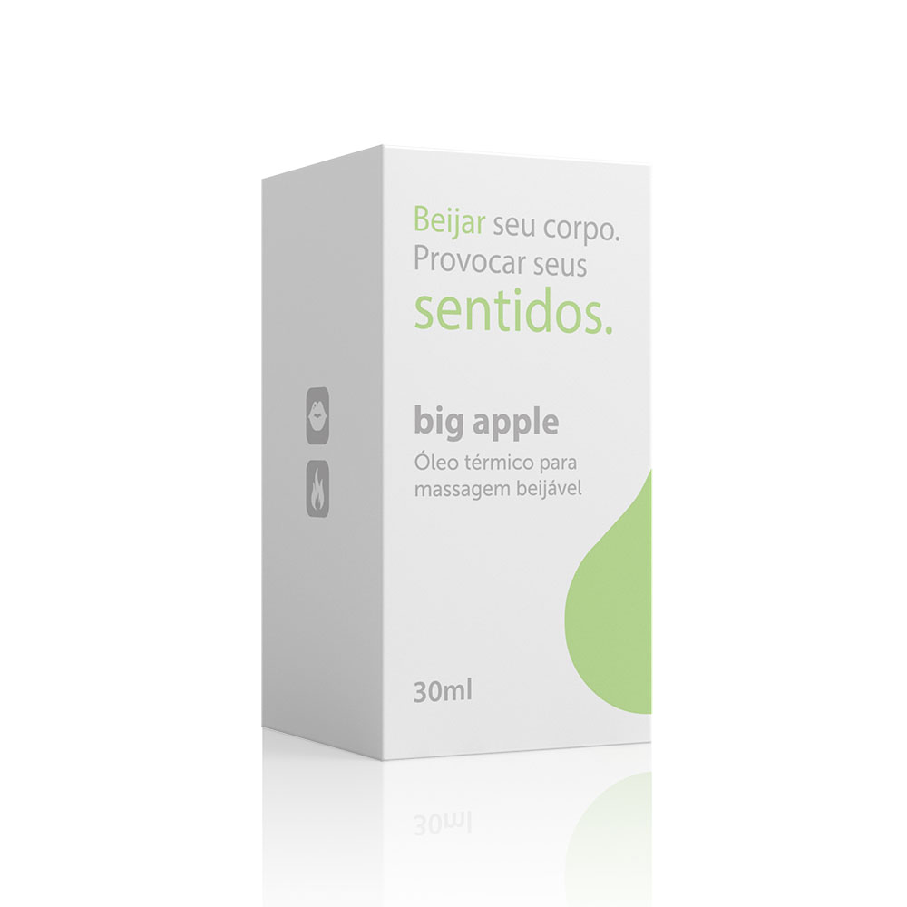 Óleo Beijável Sentidos Big Apple – Maçã Verde com Função Hot