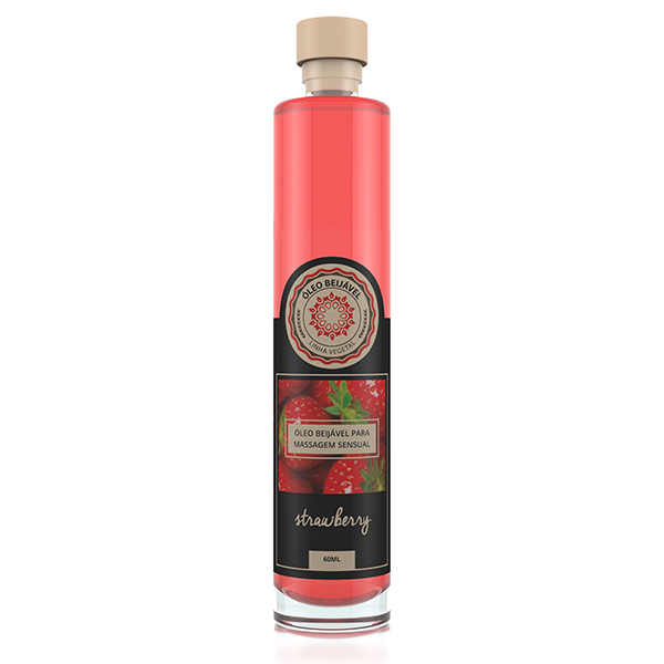 Oleo Sensual Beijavel Tantra Morango - 60ml - Imagem 2